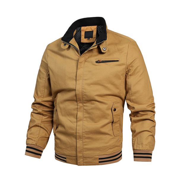 OEM фабрики изготовителя изготовленная на заказ логотипа Windbreaker ткани осени куртка хлопка ультра для людей