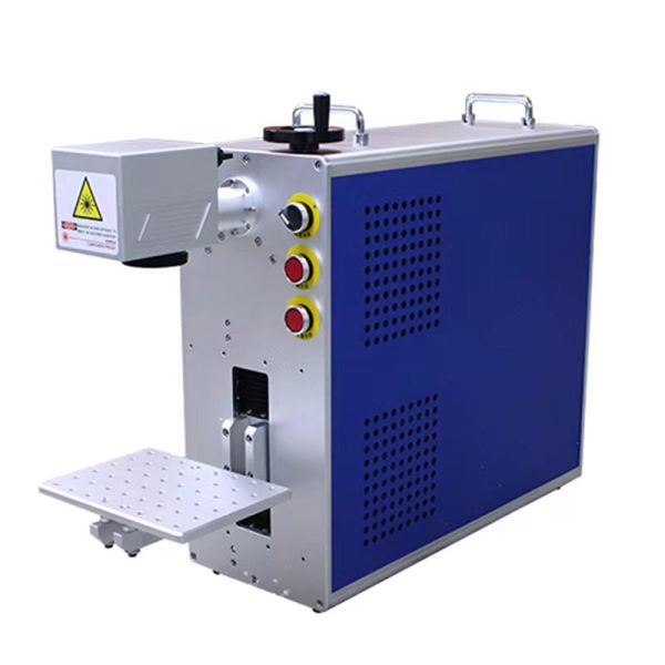 Fiber Laser Marking Machine 20W 30W 50W For Metal Jewelry Engraving With Rotary System EZCAD Software