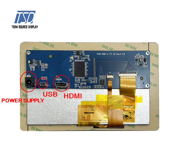 HDMI Design TFT LCD Display Touch Screen 800x480 Resolution 7 Inch