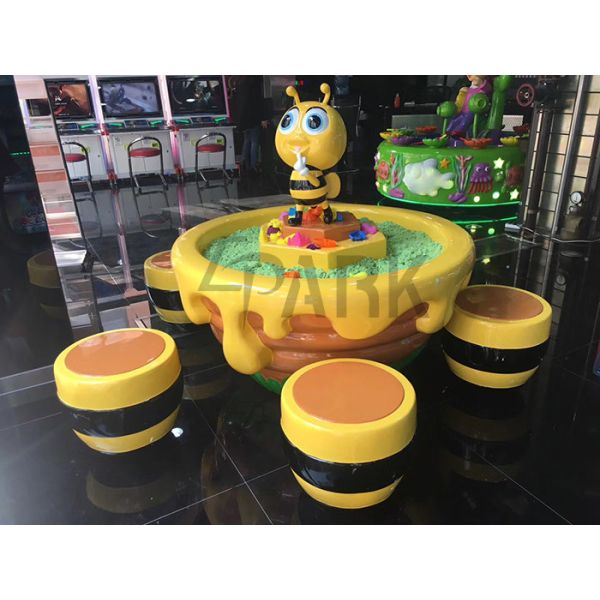 Environmental Material Kids Sand Honey Table Summer With Chair