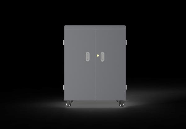 54 Ports Smart Charging Trolley with 8S Security Protection System and Cooling Fans