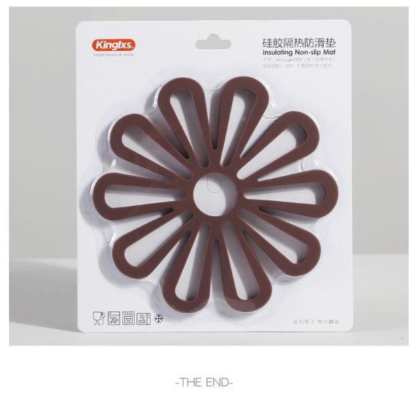 Flower Silicone Pot Holders Heat Resistant Kitchen Counter Dish Pad