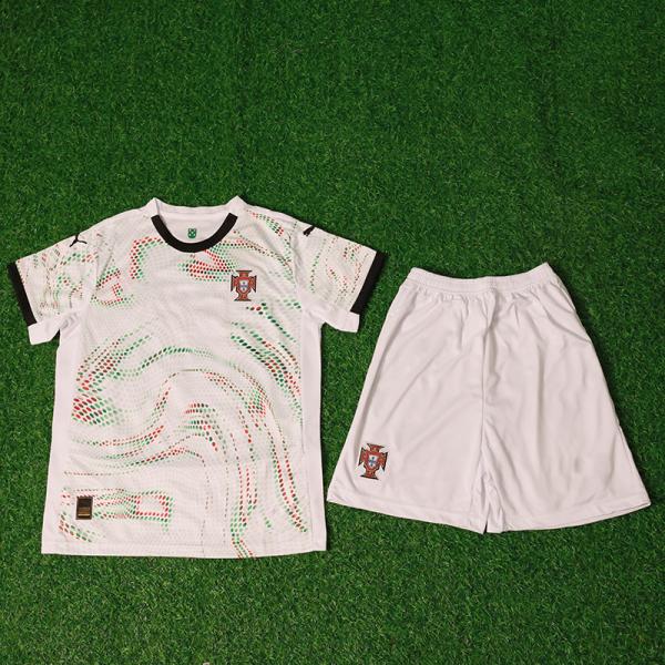 2025-2026 Portugal Children Wear Away White Series Support Team Customization