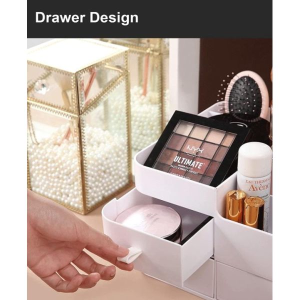 Large Plastic Desktop Lipstick Storage Box Cosmetic Makeup Organiser