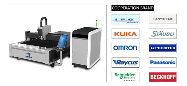 1000W Large Enveloping Fiber Metal Laser Cutter Stainless Steel