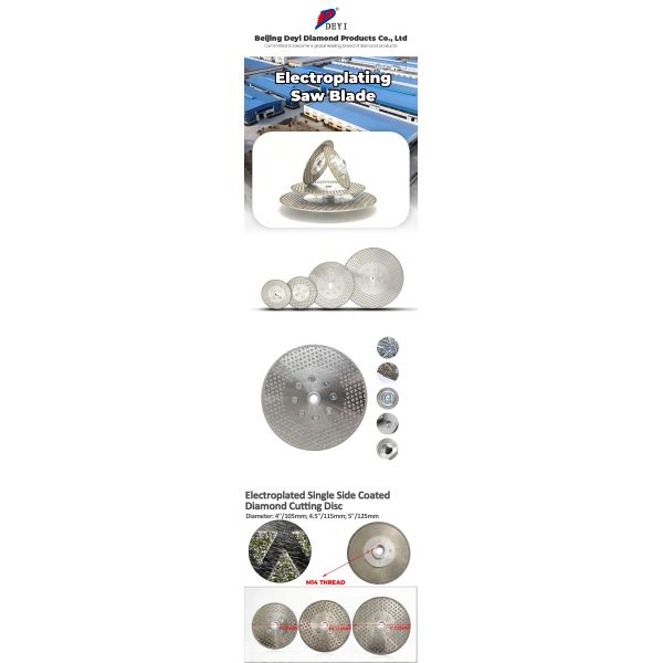 диск диаманта 115мм 125мм гальванизируя для вырезывания циркулярной пилы конкретного