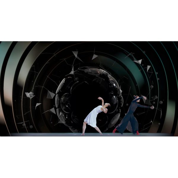 Exhibición olográfica interactiva de los 5x30m 95um 160° 3D