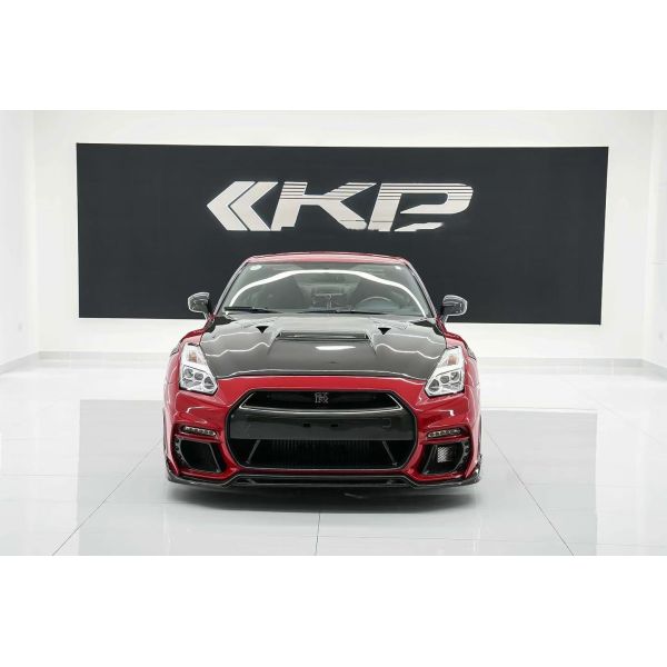 GTR R35 Nissan Body Kit Carbon Fiber KP Style Bumper Spoiler Front Widebody Kit