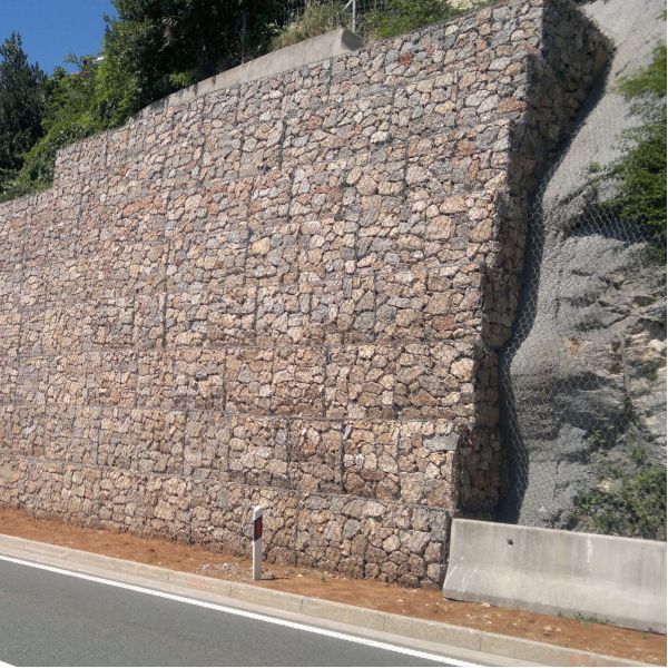 2*1*0.5m Durability Customization Gabion Cage Wall For Slope Protection & Mine Restoration