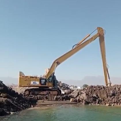 Excavateur de marécage à longue tige de 40 pieds avec flottation