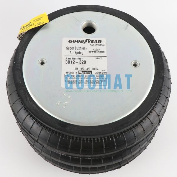 Triple de la amortiguación de aire con resorte 3B12-320 de Goodyear del estilo 352 del pedernal W01-M58-6128 para la máquina industrial
