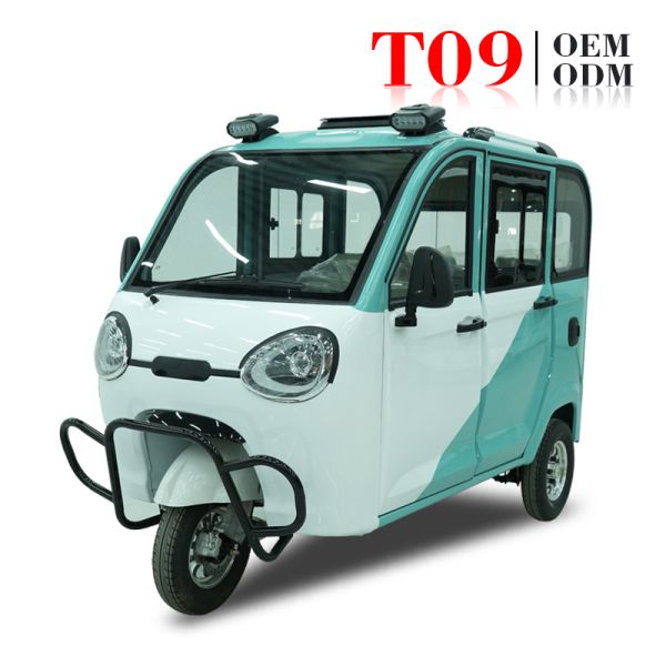 High Speed Tuk Tuk Electric Rickshaw Passenger Tricycle Car Fast Charging 1800w