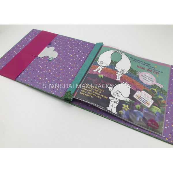 Personalised Travel Scrapbook Photo Album For Kids 8x8'' Holds Vinyl Pages DIY Decorated Simple