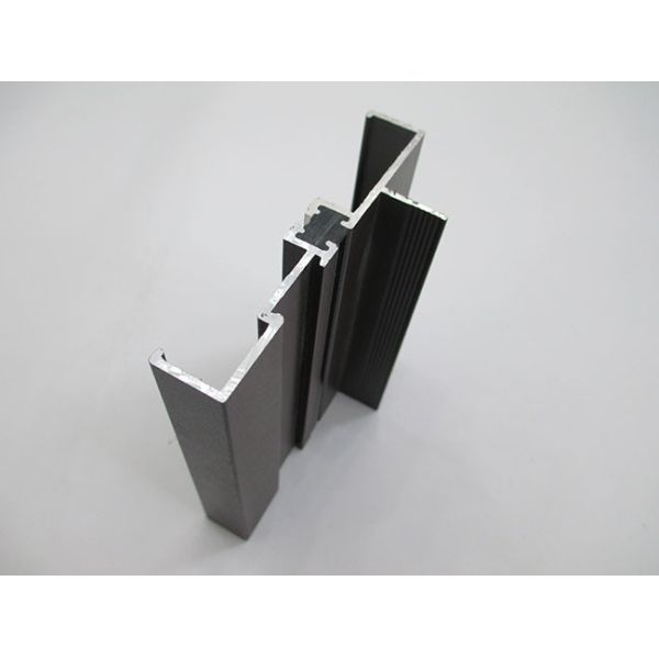 Powder Coating Aluminum Extrusion Profiles Thermal Break With Rubber Strip