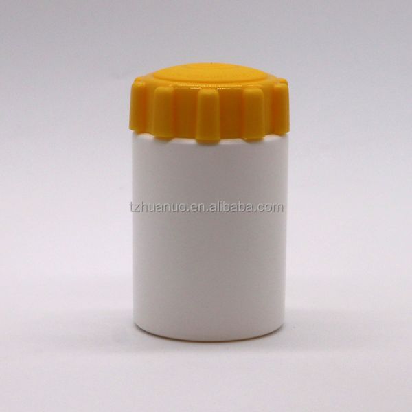 Bouteille de remplissage en HDPE de 135 ml à large bouche et bouchon à vis en plastique en HDPE