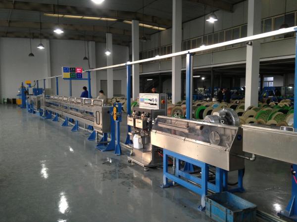 PE SR-PVC Wire Extrusion Machine Plastic Insulating Diameter 500 Pay Off Bobbin