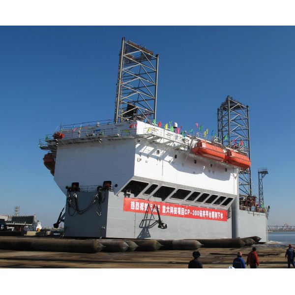 Hip Upgrading And Launching Black Inflatable Marine Rubber Airbag