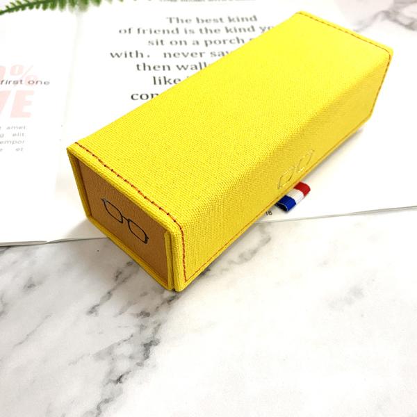 Factory New Design Eco-Friendly Top Quality Handmade Canvas Folding Sunglasses Case