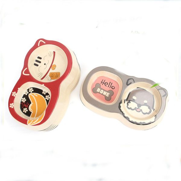 Шар собачьей еды мультфильма таза воды шара кота Не-выскальзывания шара собаки шара бамбукового любимца волокна двойной