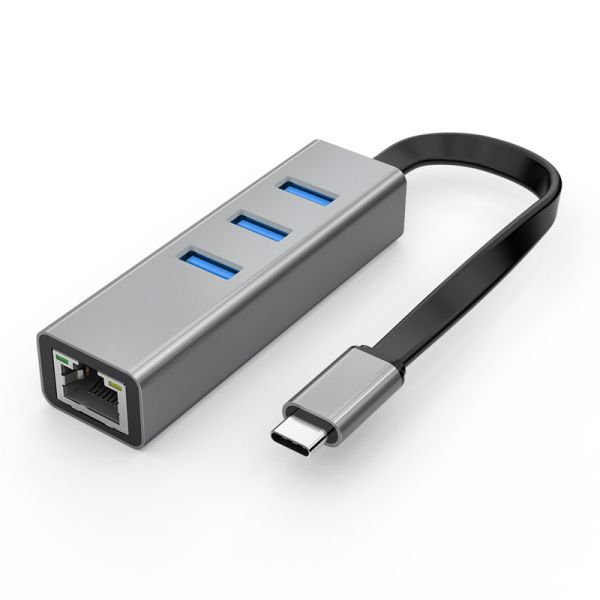 ODM USB C HUB Gigabit Ethernet Flexible Hub USB 3 Ethernet CE