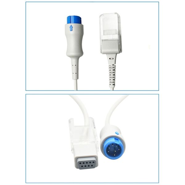 Round 7PIN To DB9F2.2M Version Cable For PM6800 T5T6T8 IPM SPO2 SENSOR Compatible Medical Consumables
