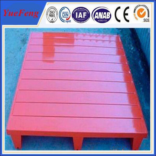 Painting/powder coating red color aluminum alloy pallets, pallets for sale