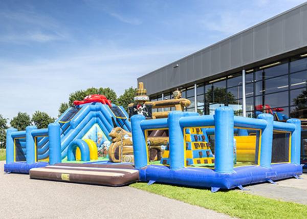 High Durability Jumbo Bounce House UV Resistance Fire Resistant With Repair Kit