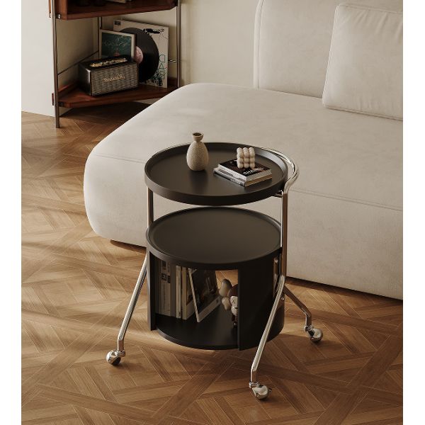 Unique Metal Home Side Table Round Shape Office And Cafe Decorative Side Table