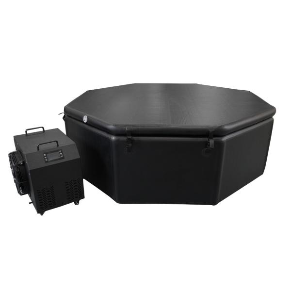 Polygon Foldable Ice Bath Tub 3m Big Inflatable Pool For 2HP Chiller Capacity