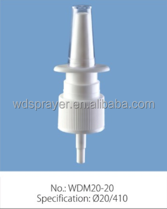 Bomba de botella cosmética sin derrames 20/410 Bomba de aerosol nasal para su negocio