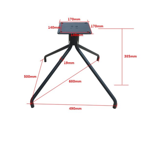 Modern Assemble Office Chair Metal Base Replacement Black 2.8kg Metal Base For Office Chairs