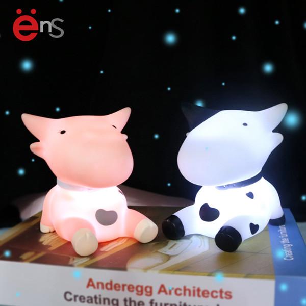 ENS Cow Cute Animal Night Lights Battery Power for Gift ODM OEM