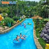 Isla de aventuras de fibra de vidrio Lazy River Parque acuático comercial Lazy River