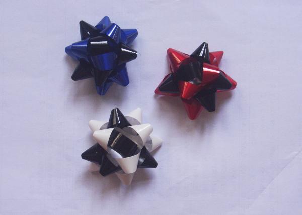 Multi material and colors gift decoration star bow christmas decoration 2” - 4