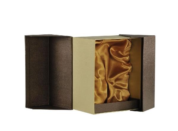 100% Handmade 2 Bottle Wooden Wine Box Gift Black Paper Cardboard Box