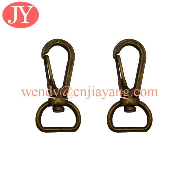 jiayang 13mm anti copper zinc alloy tigger snap hook for key chain