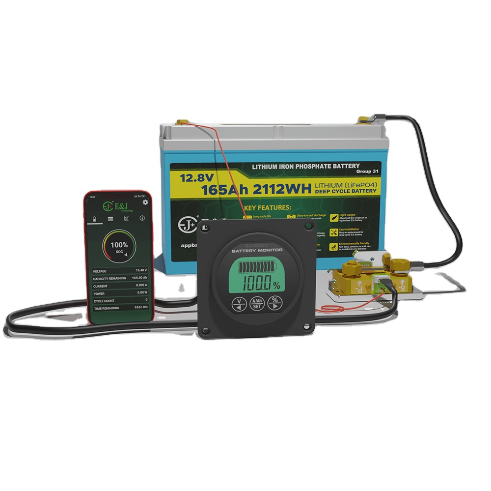 Smart Shunt Digital Battery Monitor 12V 500A For Golf Cart EV Motorhome Solar