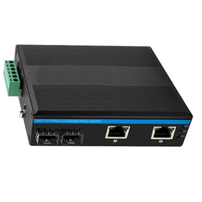 10 / переключатель сети SFP рельса Din 100/1000Mbps промышленный с 2 слотами и 2 портами сети стандарта Ethernet