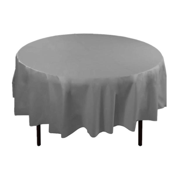 Eco Friendly Disposable Plastic Tablecloths , PEVA Plastic Disposable Round Table Covers
