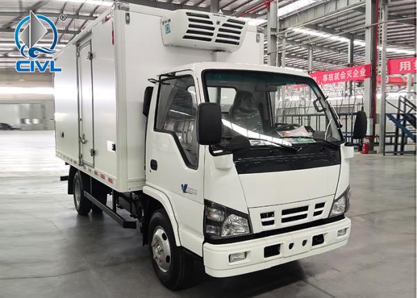 3-4 Tons Refrigerated Truck Chiller Lorry ISUZU NKR Reefer Container