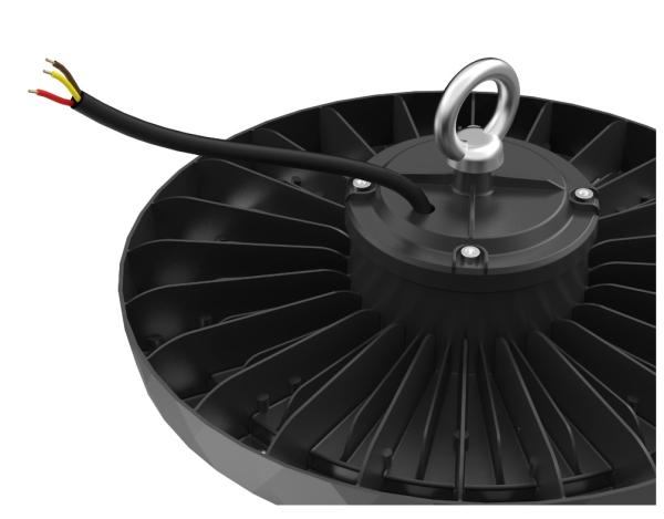 Aluminum LED UFO High Bay Light 200W IP65 Heat Dissipation For Warehouse Lighting