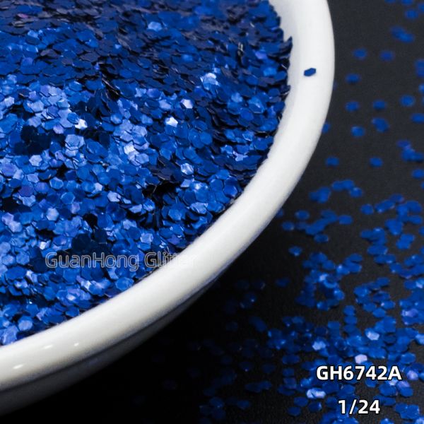 High Temperature Solvent Resistant Aluminum Glitter Chunky Holographic Powder Customized