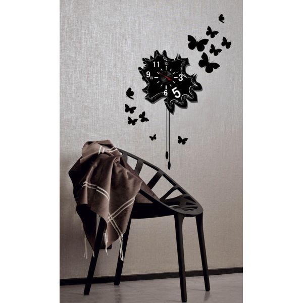 Butterfly Vinyl Designer Wall Sticker Clocks 10A016 