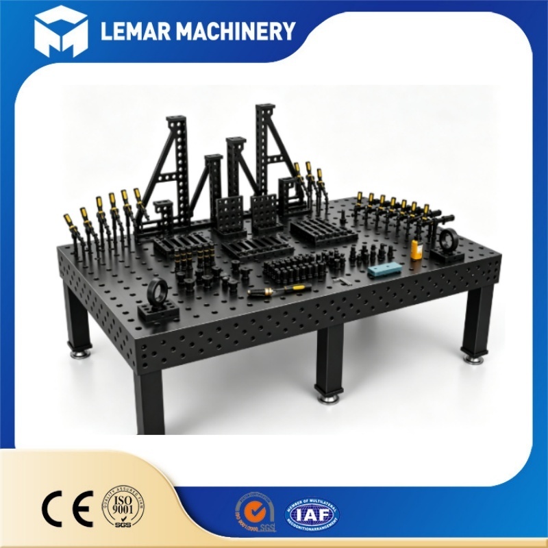 3D D28 Metal Fabrication Welding Table Heavy Duty  Wear Resistant Surface