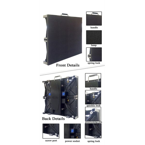 Indoor LED Video Wall Hire P2.976 Cabinet 500*500mm Novastar Controller