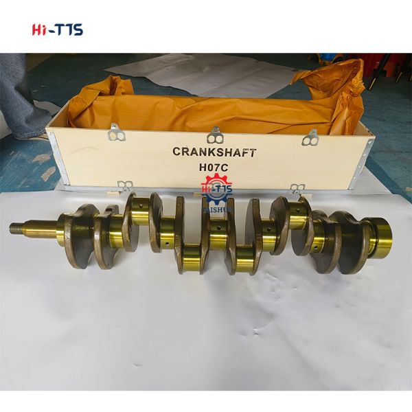 Diesel Engine Crankshaft H07C Diesel Engine Alloy Gold Crankshaft 13400-1583/134001583 for Hitachi EX220-5/EX270-5/EX230-5 Excavator