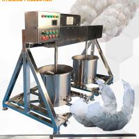 Ingredientes para processamento de camarão Mixer de limpeza de camarão Blender
