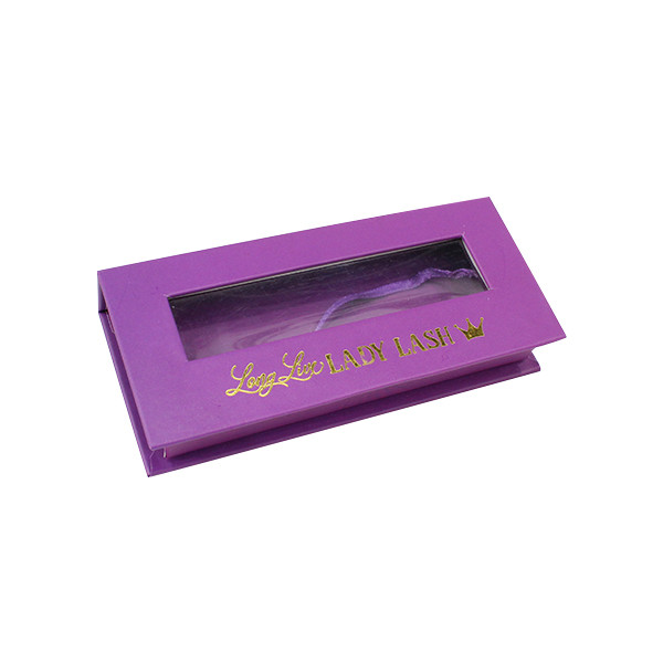 Rectangle de papier réutilisé de boîte-cadeau d'emballage d'extension de cheveux