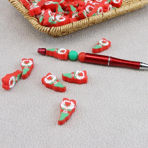 Grânulos focais dos gnomos bonitos do silicone dos desenhos animados 100 PCes baixo MOQ feito sob encomenda