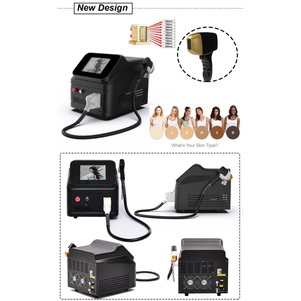 Тройные длины волны 755 808 1064 машин удаления волос лазерного диода удаления 808nm волос лазера диода